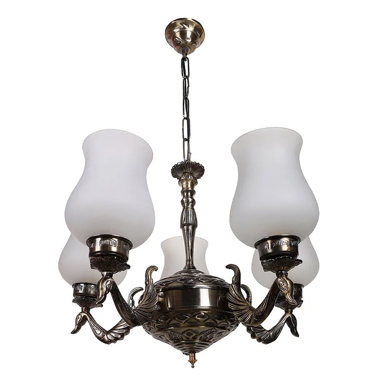 Milky Mayoora Mosaic Golden Antique Ceiling Lamp media 3
