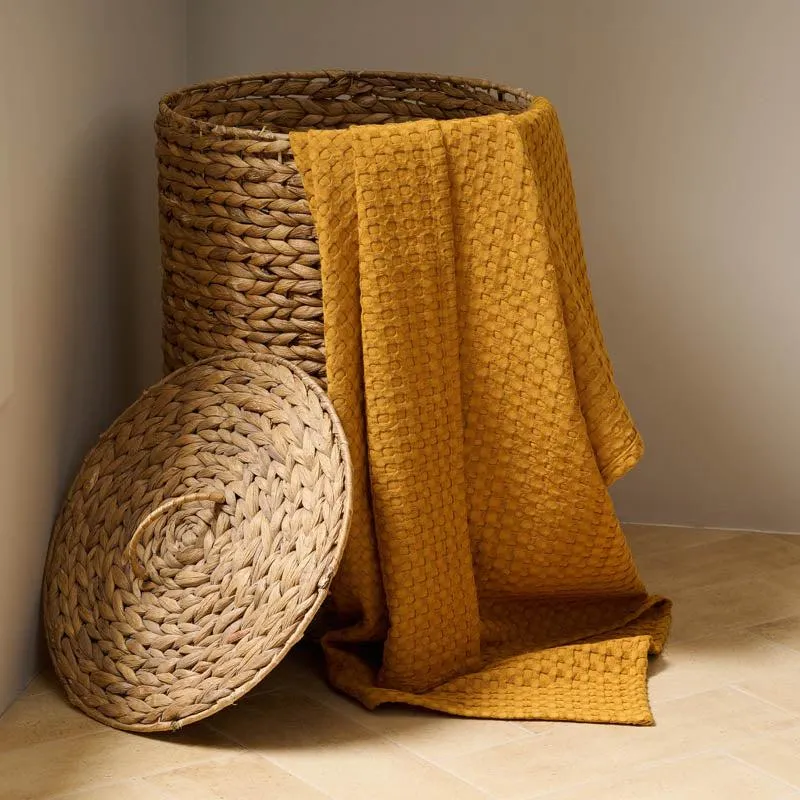 Fluffy Waffle Bath Towel - Yellow media 3