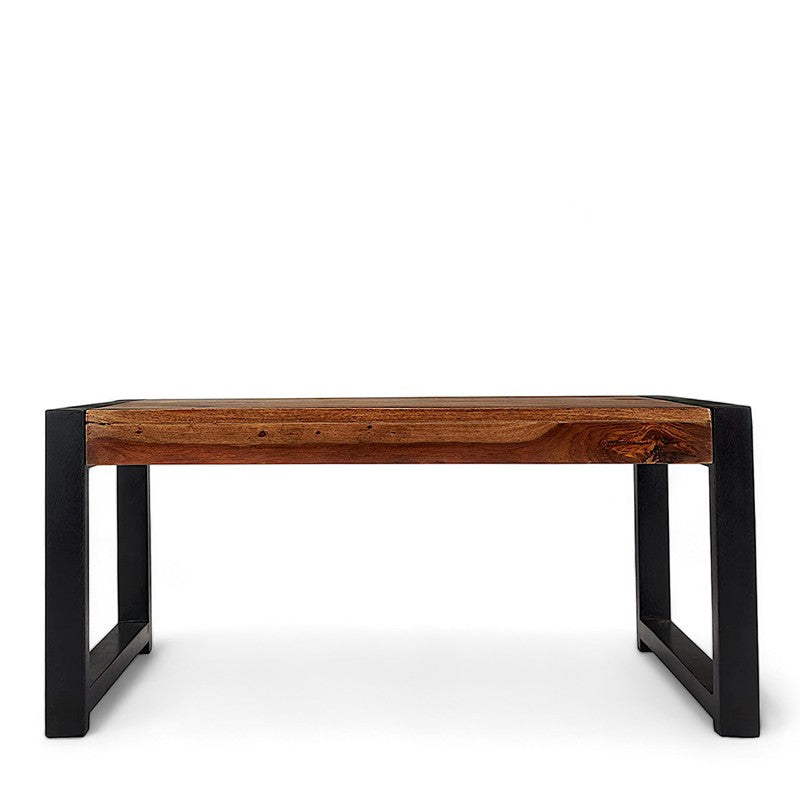 Zavex Sheesham Wooden Center Table - Dark Brown media 5