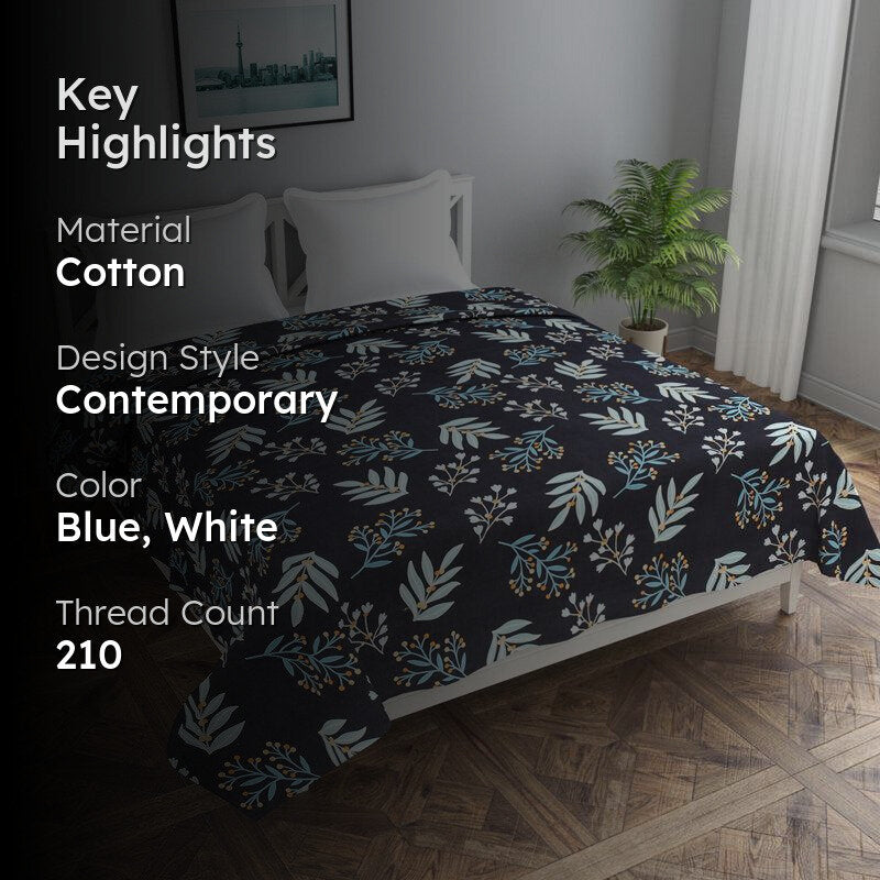 Shadow Canopy Cotton Duvet Cover - 210 TC media 2