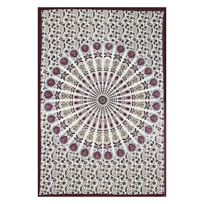 Snigdha Printed Diwan Set (Maroon) - Six Piece Set media 4