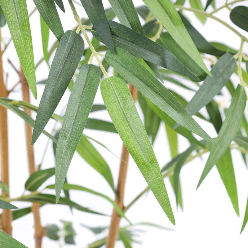 Artificial Realistic Bamboo Plant With Black Plastic Pot - 4.9 Feet media 3