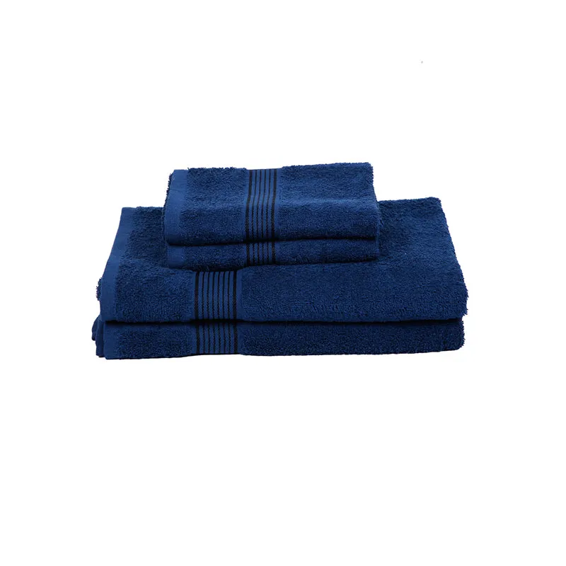 Eva Quick Dry Towel Combo (Navy Blue) - Four Piece Set media 3