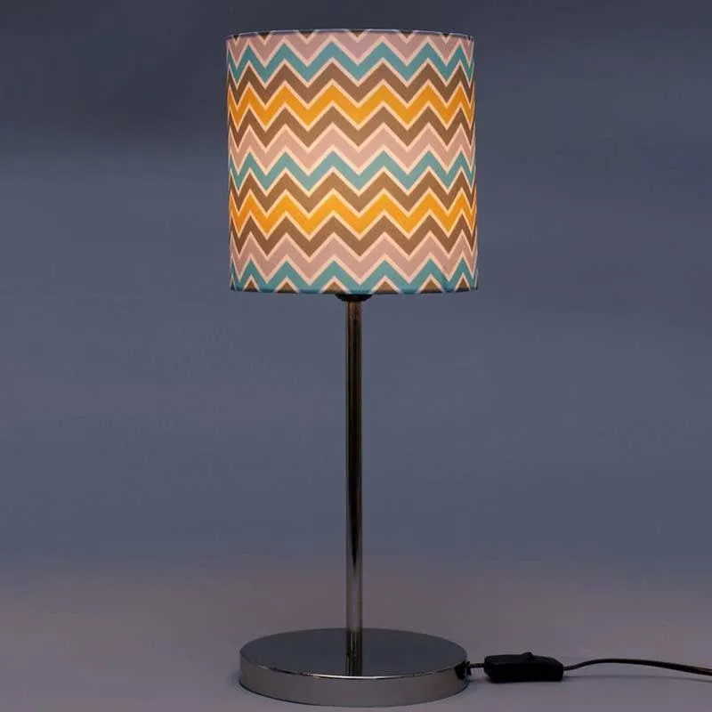 Herringbone Fabric Table Lamp - Multicolor media 4