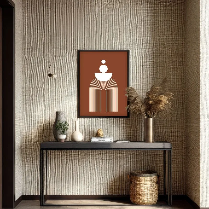 Zen Gateway Canvas Wall Painting With Black Frame media 4