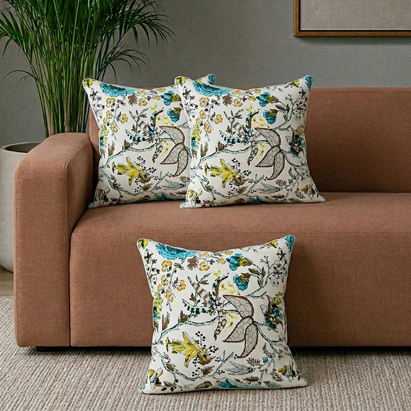 Vyara Cushion Cover - Set Of Three - 16 x 16 Inches