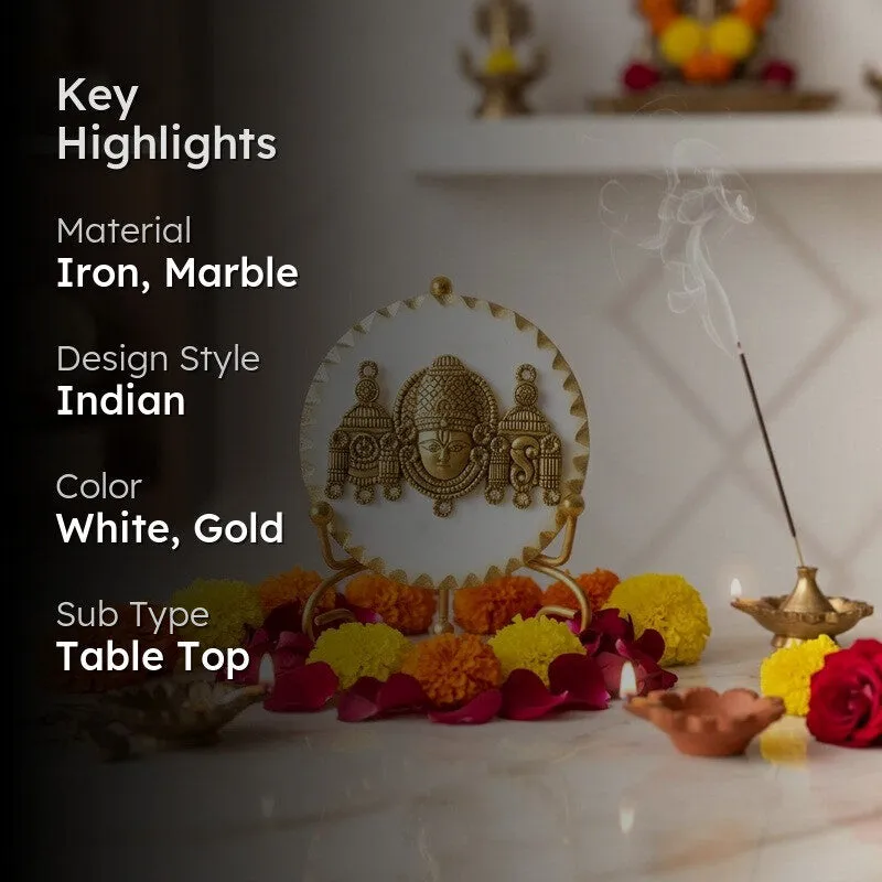 Lakshmi Kripa Marble Showpiece With Stand media 2