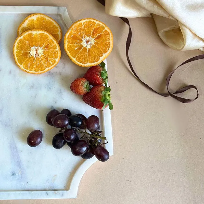 Marquina Octagon Marble Platter media 4