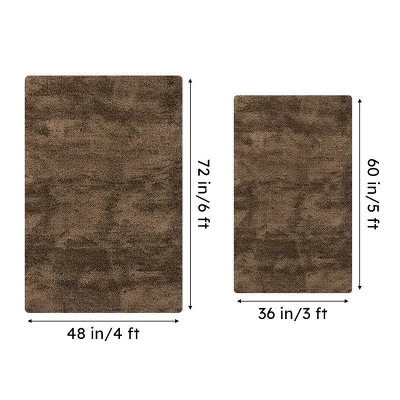 Nuo Luxe Micro Fiber Area Rug - Chocolate Brown media 8