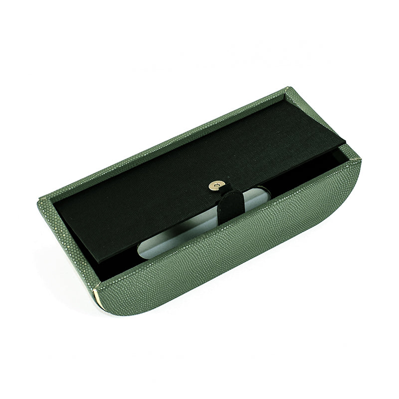 Tisquo Curve Faux Leather Tissue Box - Olive Green media 6