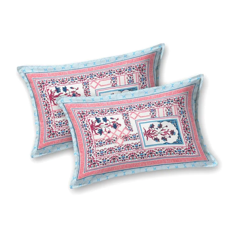 Desiio Cotton Bedsheet (Pink,Blue) - 240 TC media 4