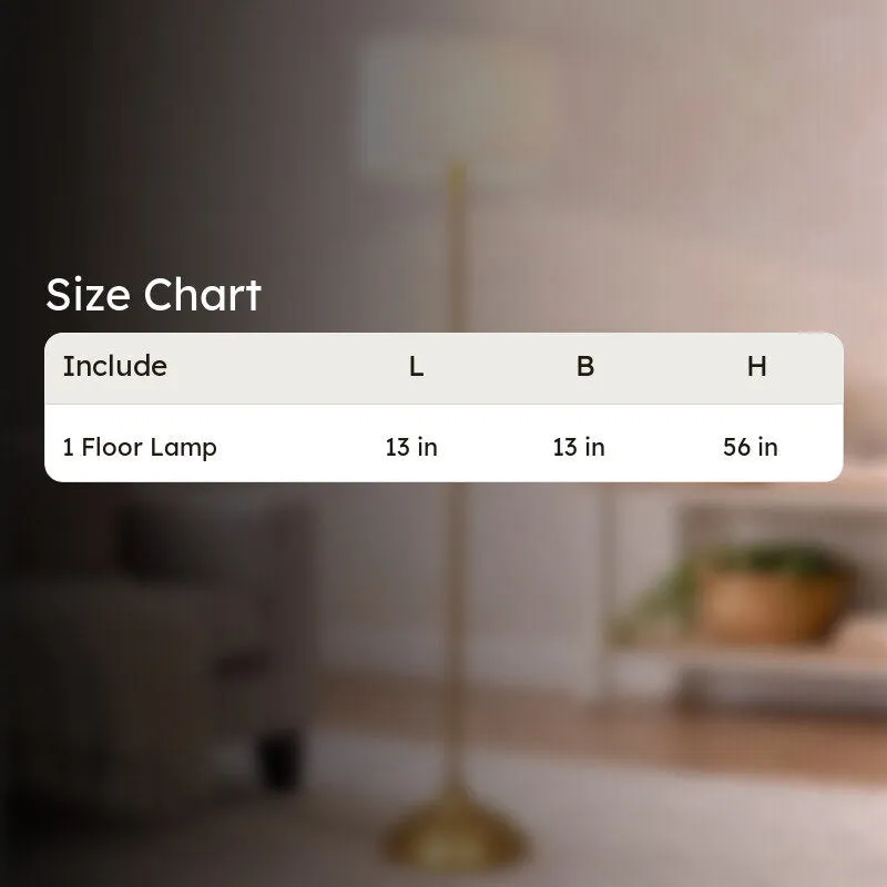 Classic Chic Antique Metal Floor Lamp - White media 7