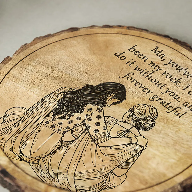 Forever Grateful Wood Showpiece - Round media 4