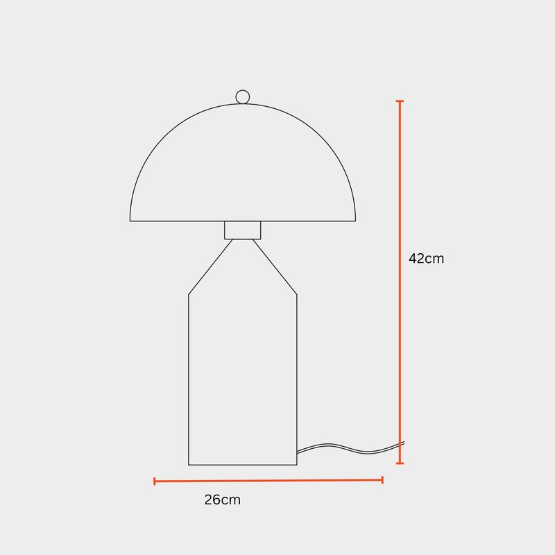 Fig Living Cone Pagen Metal Table Lamp - Blue media 9