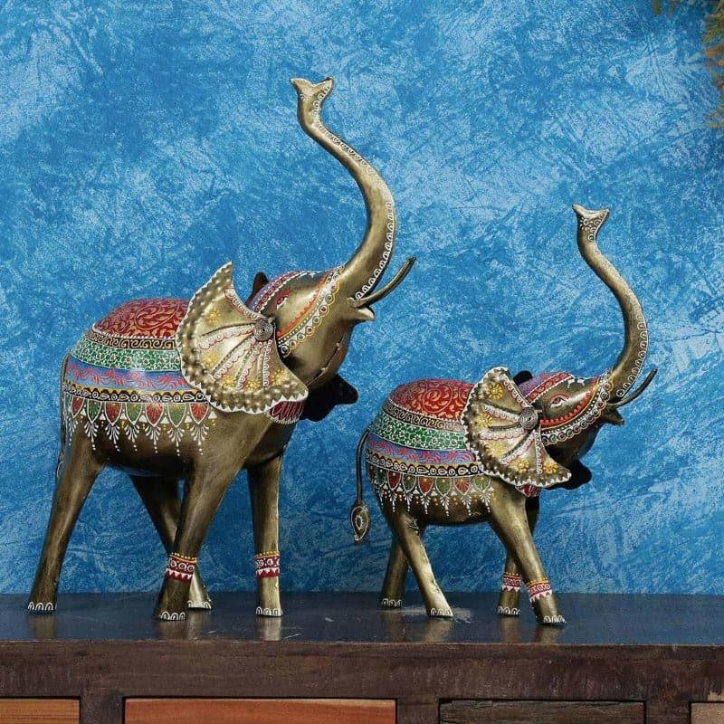 Regal Gajendra Showpiece - Set Of Two
