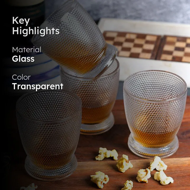 Whorl Sips Whiskey Glasses (270 ML) - Set Of Four media 2