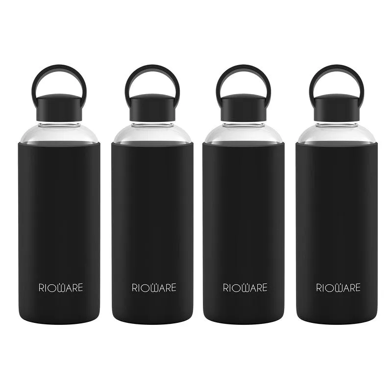 Rioware SoftTone Hydration Bottle Black (750 mL Each) - Set Of Four media 3