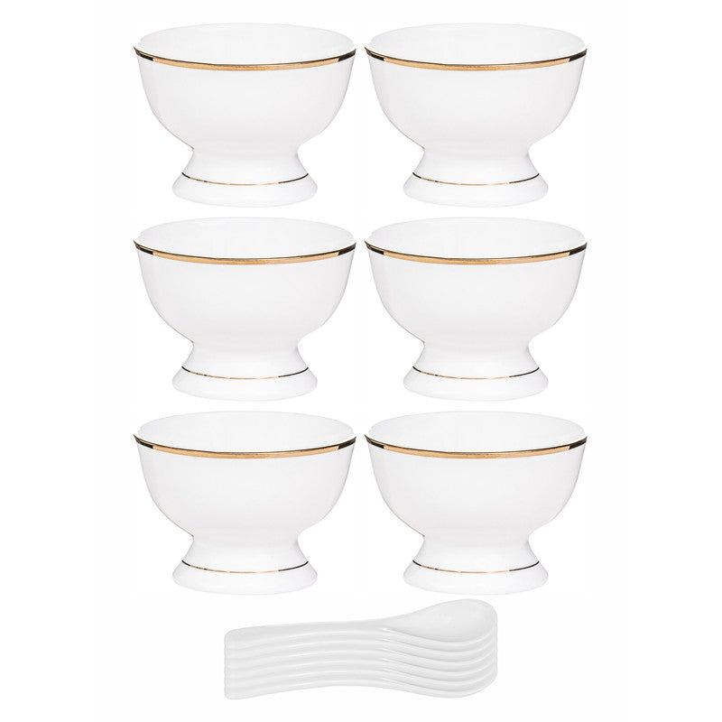 Sonaki Bone China Ice Cream Cups (160 ML Each) - Set of Six media 4