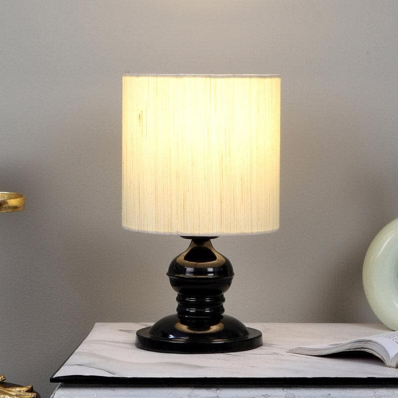 Wana Gino Fabric Table Lamp - Beige,Black