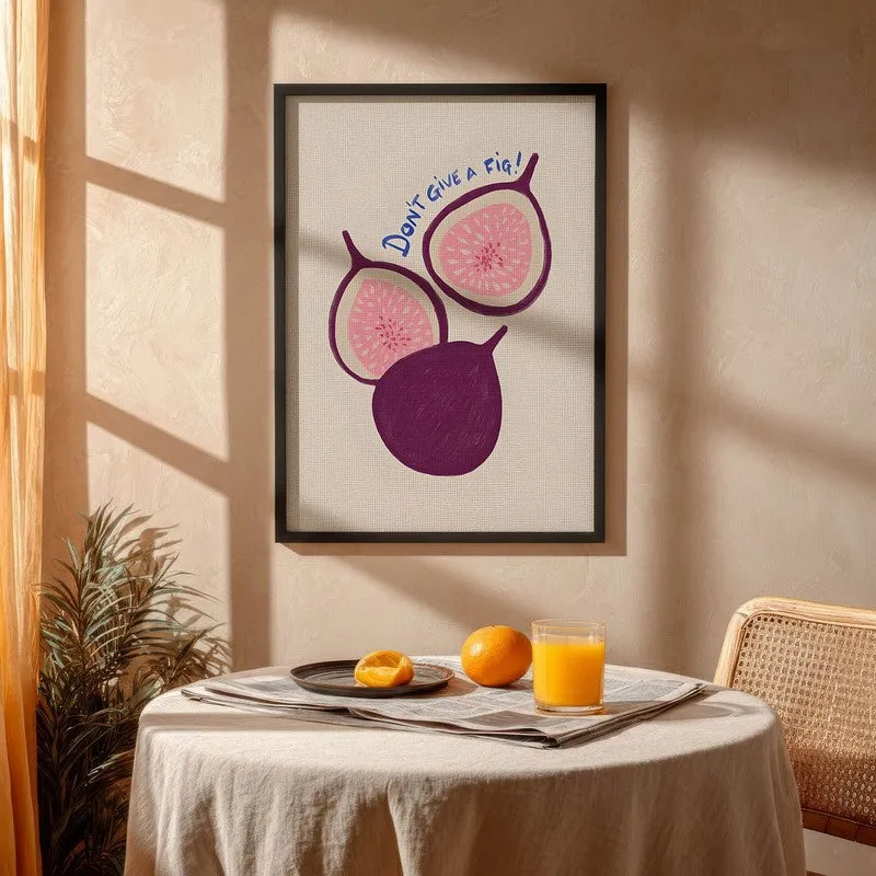 Fresh Fig Archival Canvas Wall Art - Black media 4