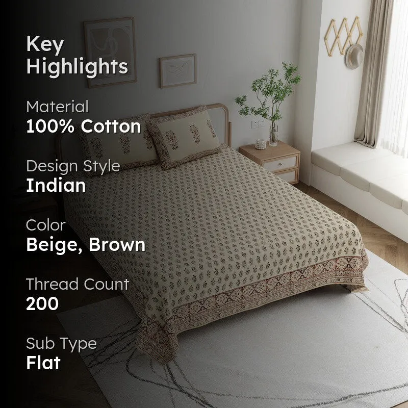 VirasatPushp Cotton Bedsheet - 200 TC media 2