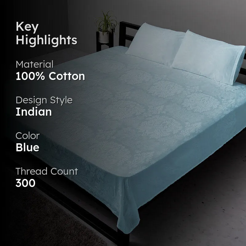 Symmetry Charm Jacquard Duvet Cover - Pale Blue media 2