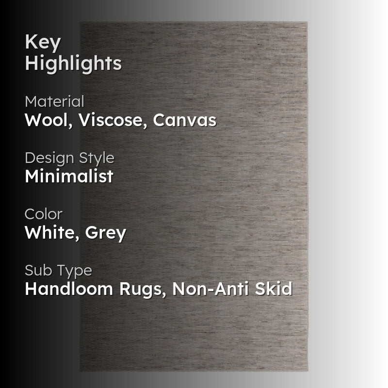 Heritage Hand Loomed Wool Rug - Cream & Grey media 2