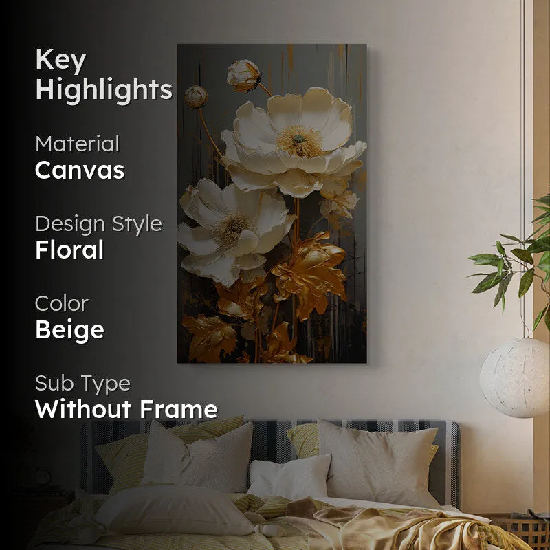 Bloom Gold Wall Painting media 2