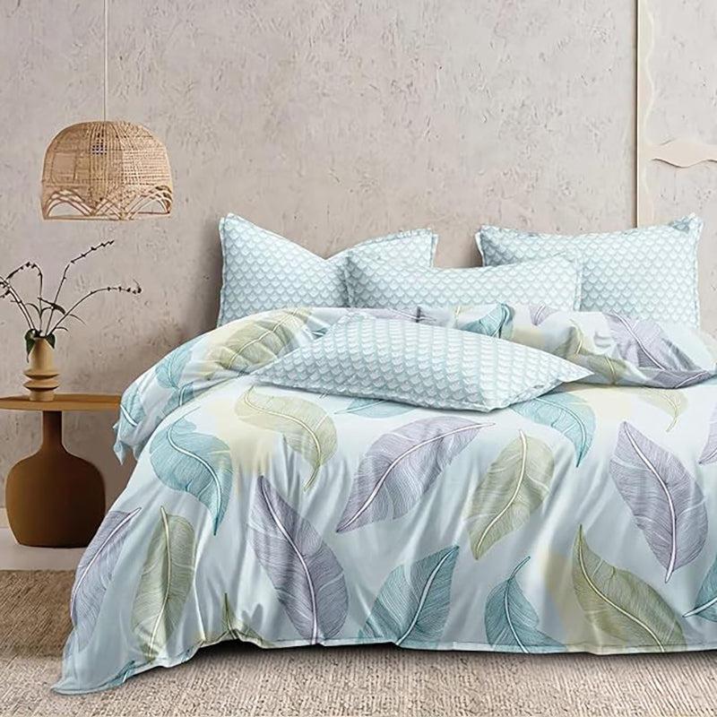 Pastel Feather Flow Floral Comforter - 150 GSM - Queen/Double
