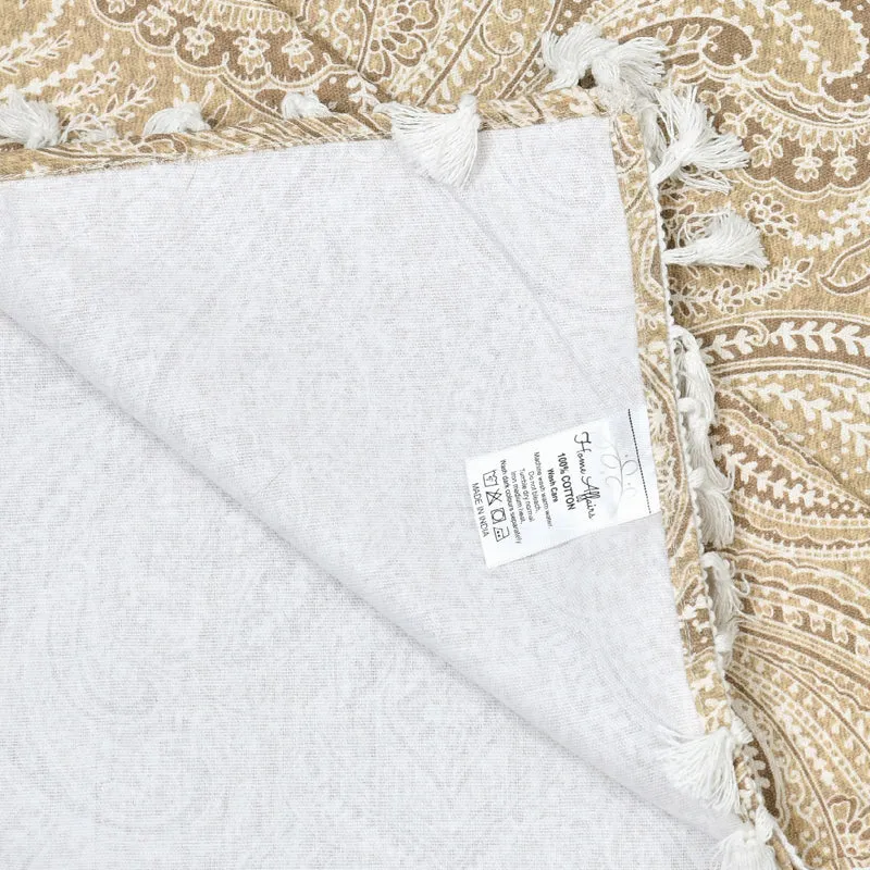 Thaalika Cotton Table Cover - Yellow media 7