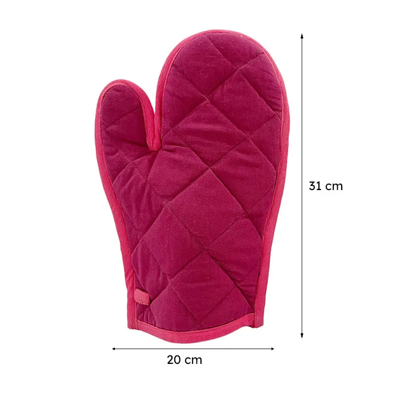 Swayam Teplo Kitchen Gloves (Red & Maroon) - Set Of Two media 7