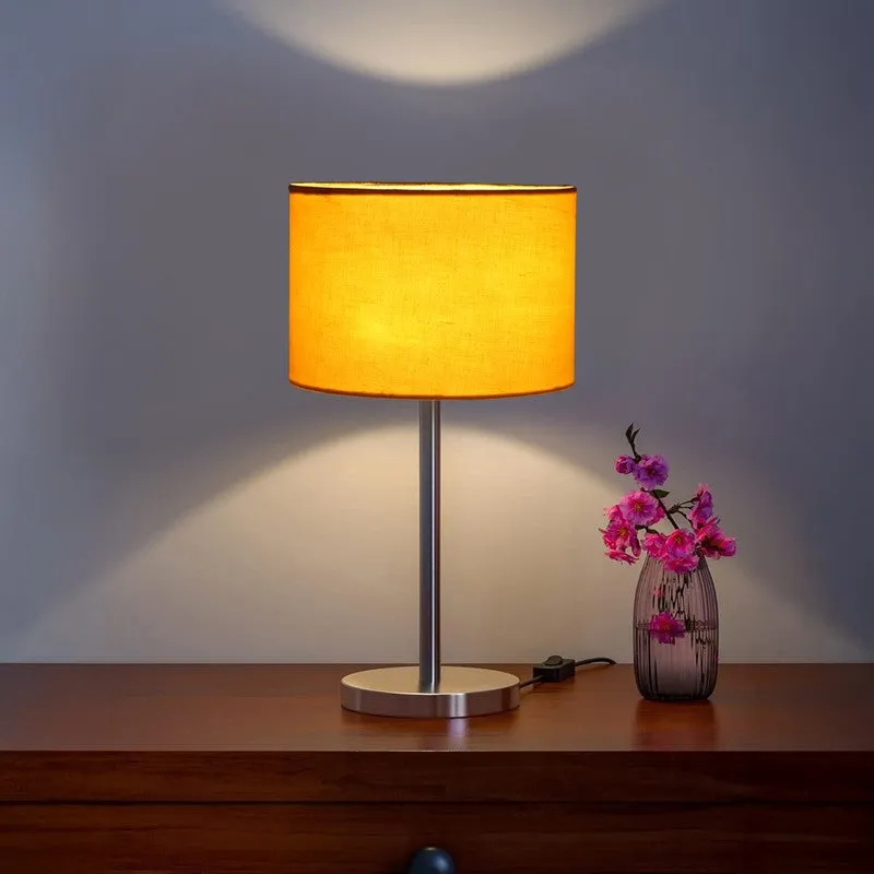 Noctra Nexa Glow Metal Table Lamp - Yellow media 1