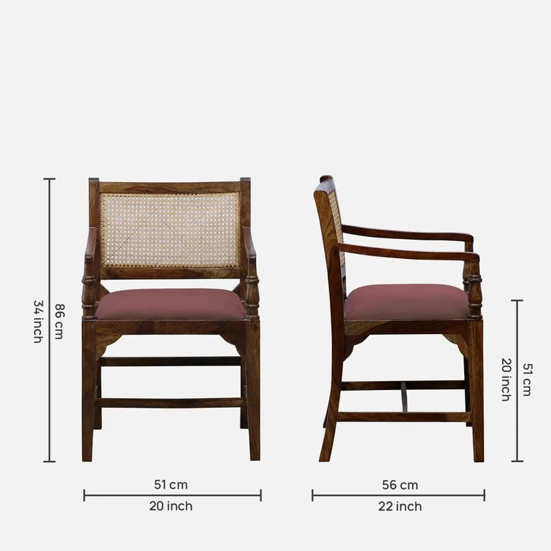 Stackon Rose Wood Accent Chair - Pink media 13
