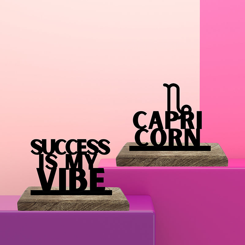 Victorious Capricorn Showpiece - Set Of Two
