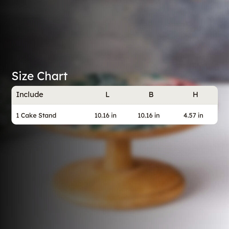 Delicia Mango Wood Cake Stand media 7