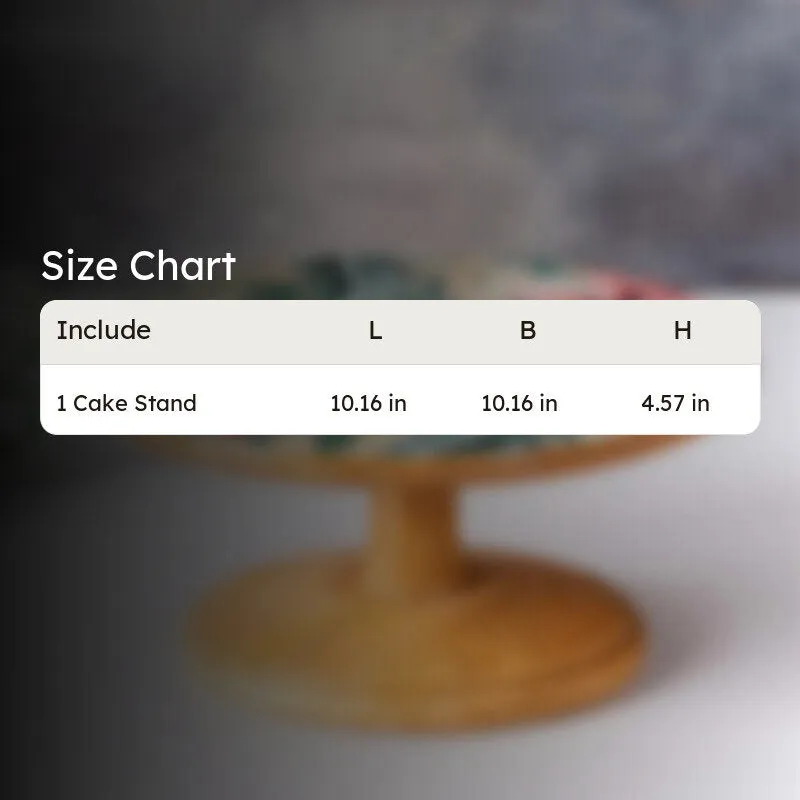 Delicia Mango Wood Cake Stand media 7