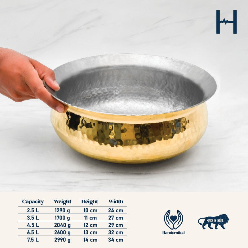 Caliora Durable Brass Handi - 7500 mL media 11