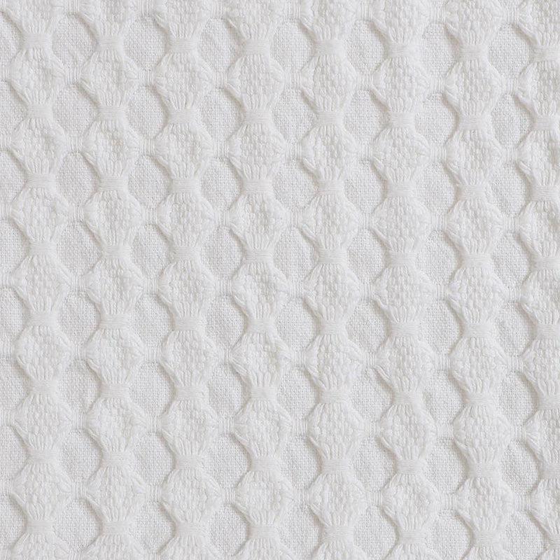 Tender Loom Knitted Cotton Throw (White) - Two Piece Set media 3