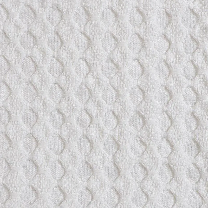 Tender Loom Knitted Cotton Throw (White) - Two Piece Set media 3