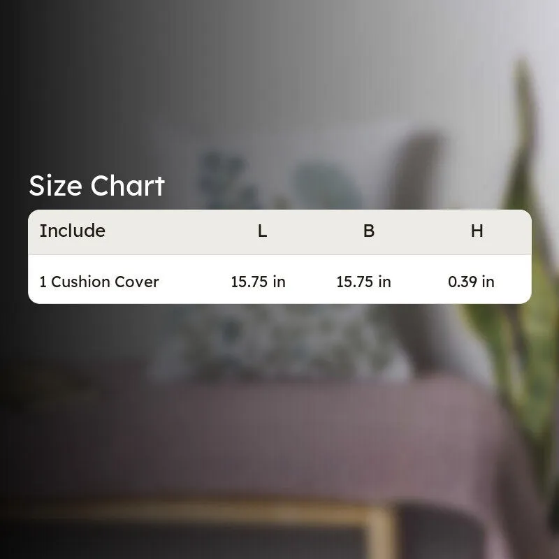 Azure Bloom Cotton Cushion Cover media 5