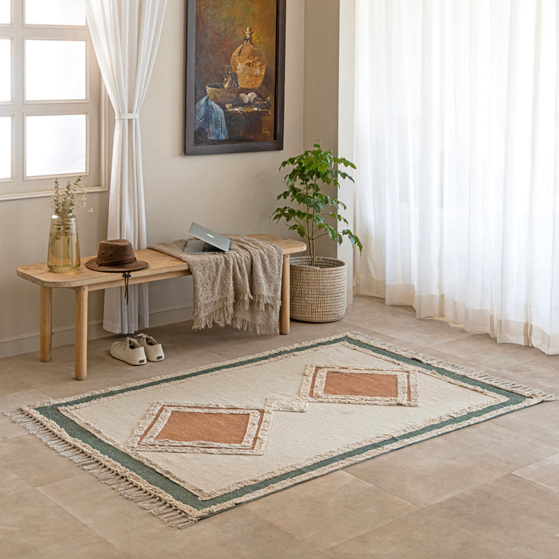 Kael Handwoven Cotton Rug media 3