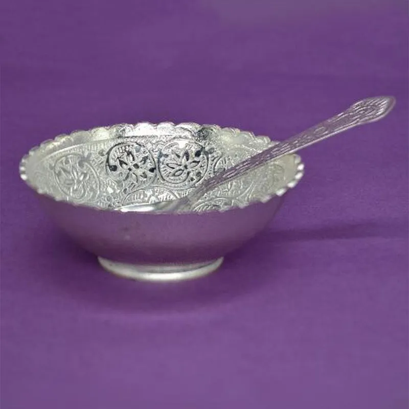 Uttara Silver Plated Accent Bowl media 4