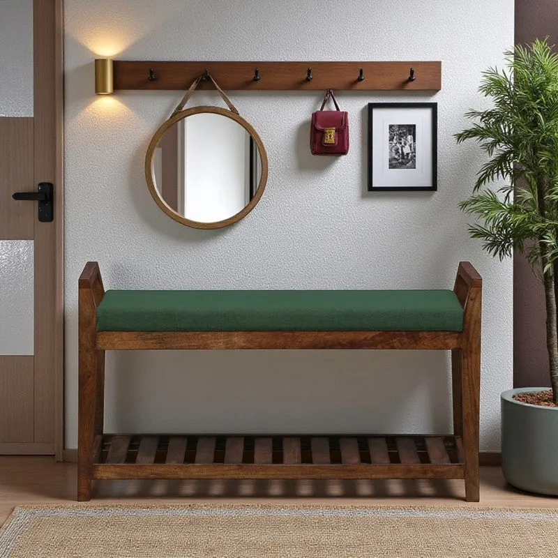 Drift Mango Wood Shoe Rack - Green media 3