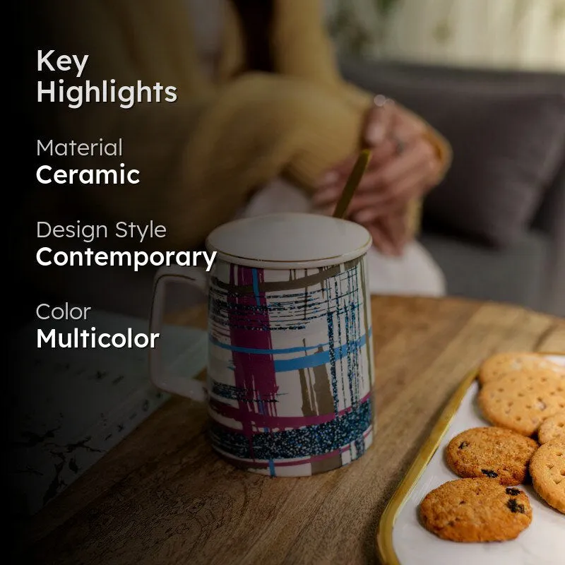 Leira Ceramic Coffee Mug (450 mL) - Two Piece Set media 2
