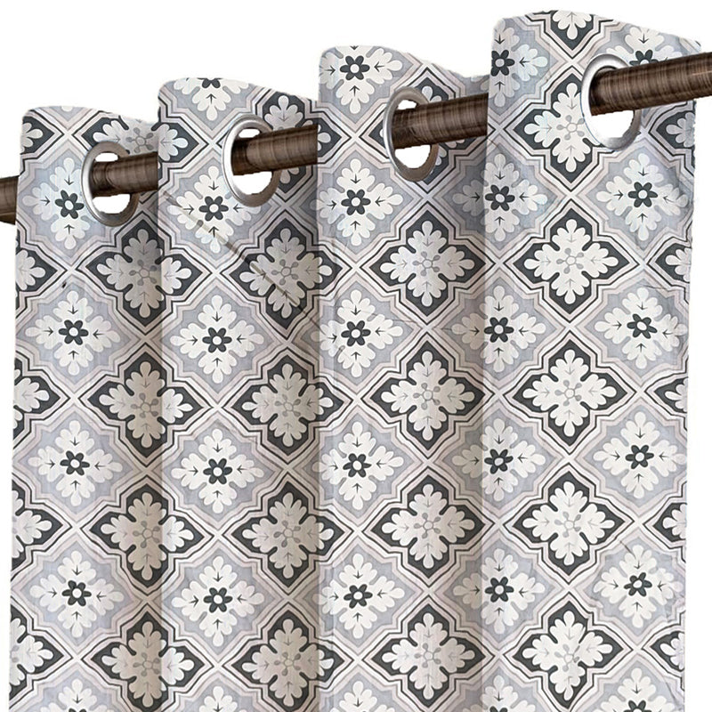 Damask Charm Room Darkening Curtain - Set Of Two media 3