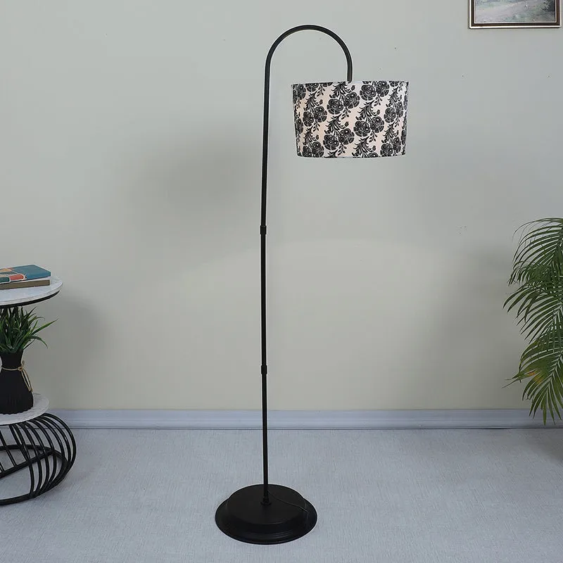 Filigree Printed Arched Floor Lamp media 2