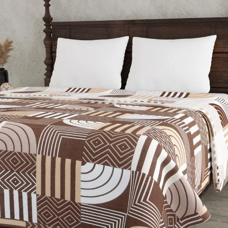 Geometric Gala Brown Cotton Dohar - 3