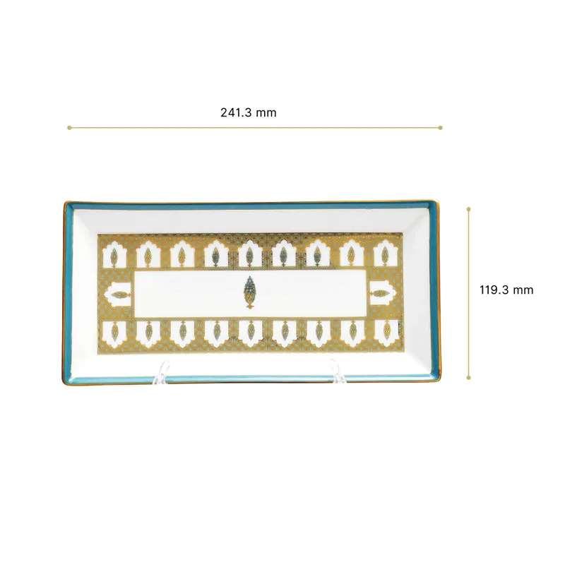 Gilded Chinar Porcelain Platter media 6