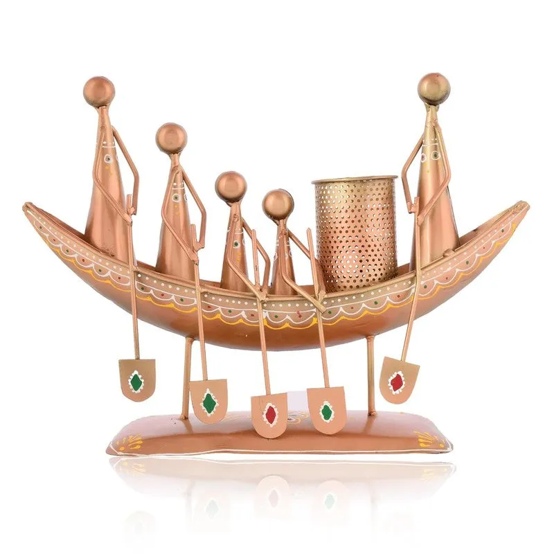 Boat Figurine Iron Stationery Holder media 3