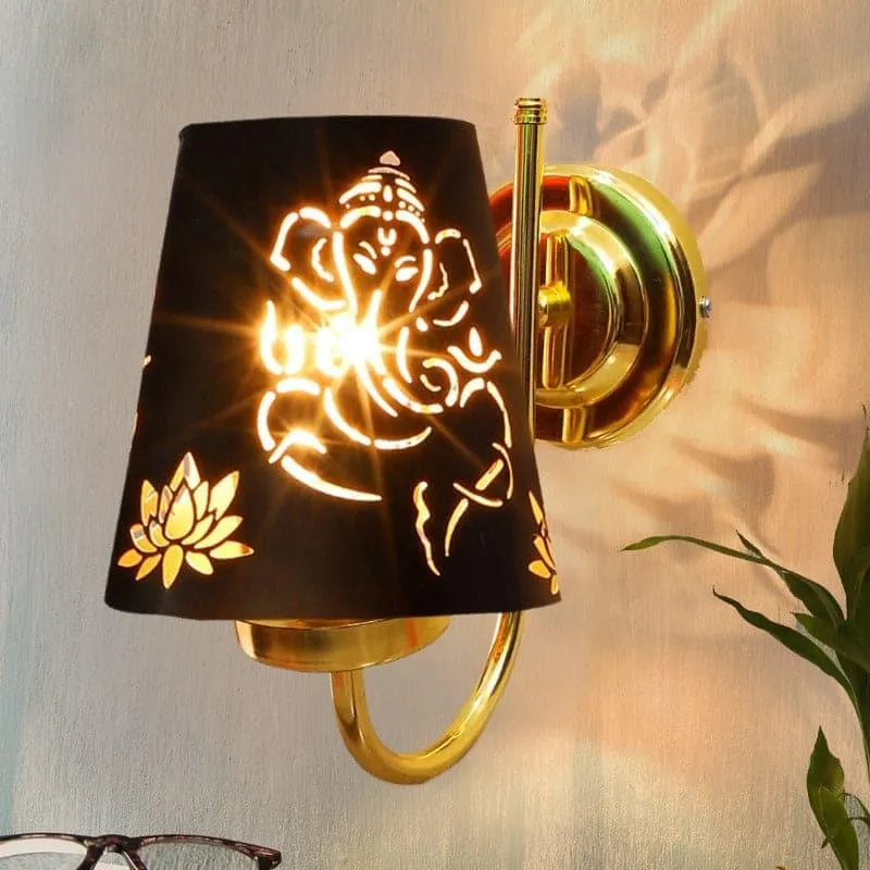 Galora Ganesha Empire Metal Wall Lamp media 1